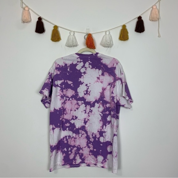 Aaliyah Splatter Tee Purple Tie Dye Size Medium - Picture 9 of 10